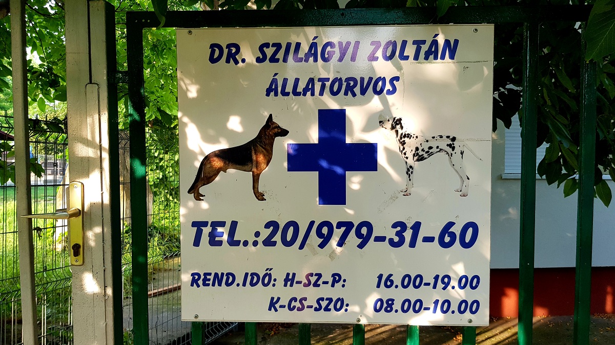 kép: állatorvosi rendelő táblája kép: állatorvosi rendelő táblája