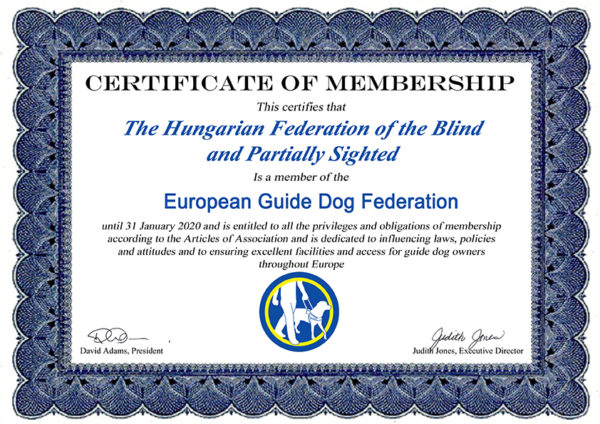 Membership-Certificate-Hungary emléklap